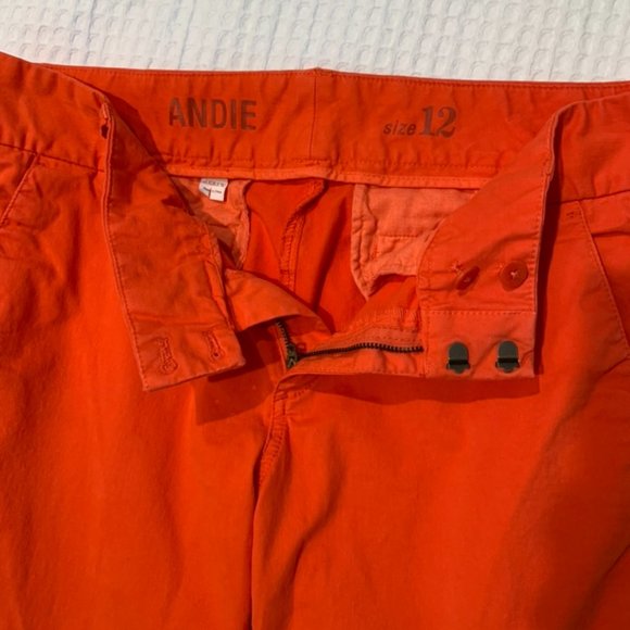 J CREW ANDIE ORANGE STRETCH CROPPED CHINOS SIZE 12 - Picture 5 of 5